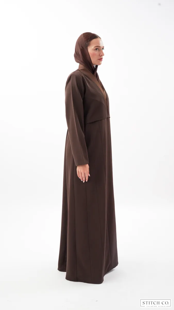 BROWN MERIDIAN ABAYA