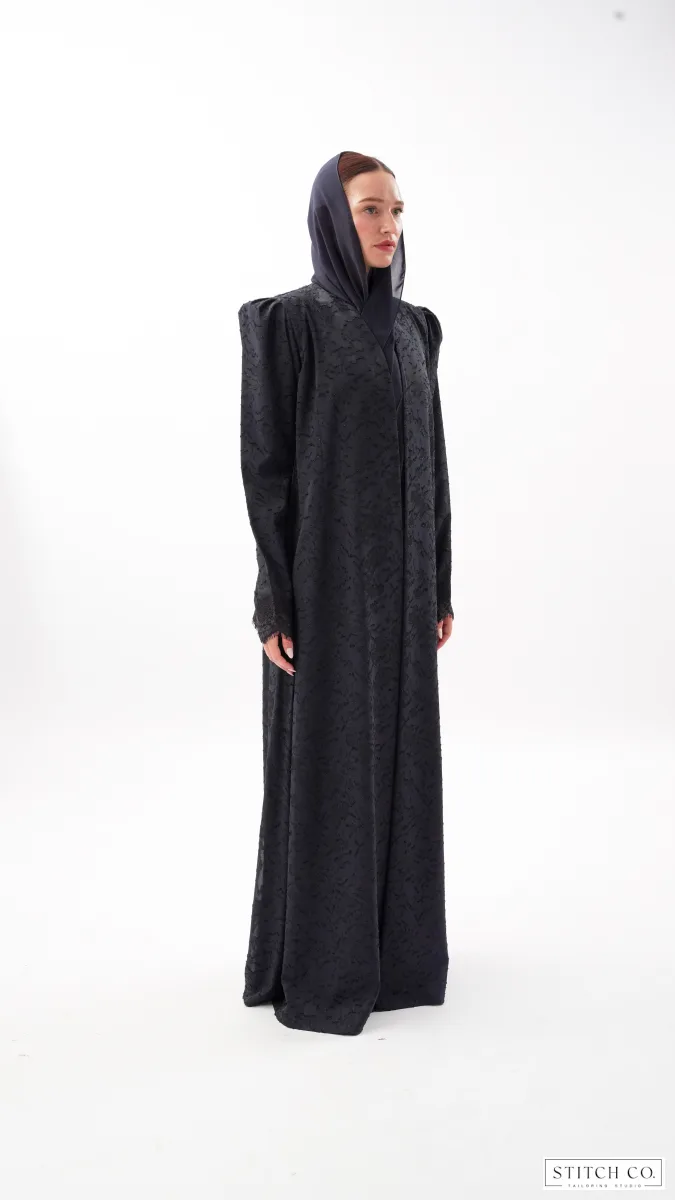 PUFF SLEEVE BLUE ABAYA