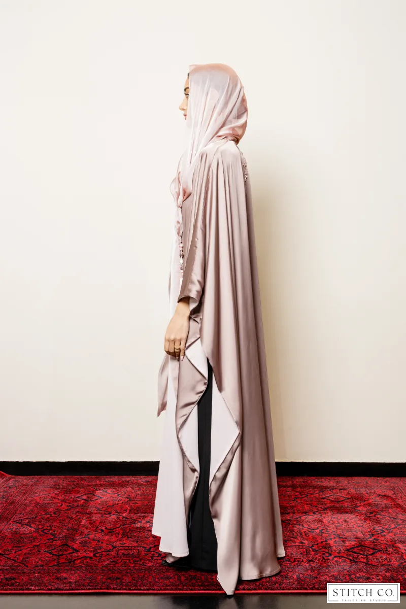 PINK IMBROIDRY ABAYA