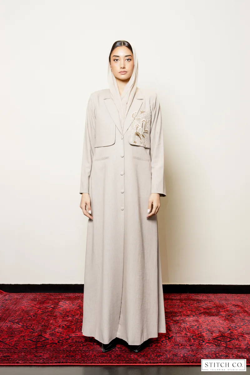 light brown abaya